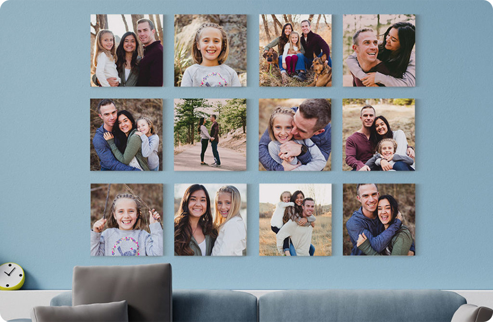 Erstellen Sie personalisierte Wanddeko mit Ihren schönsten Fotos